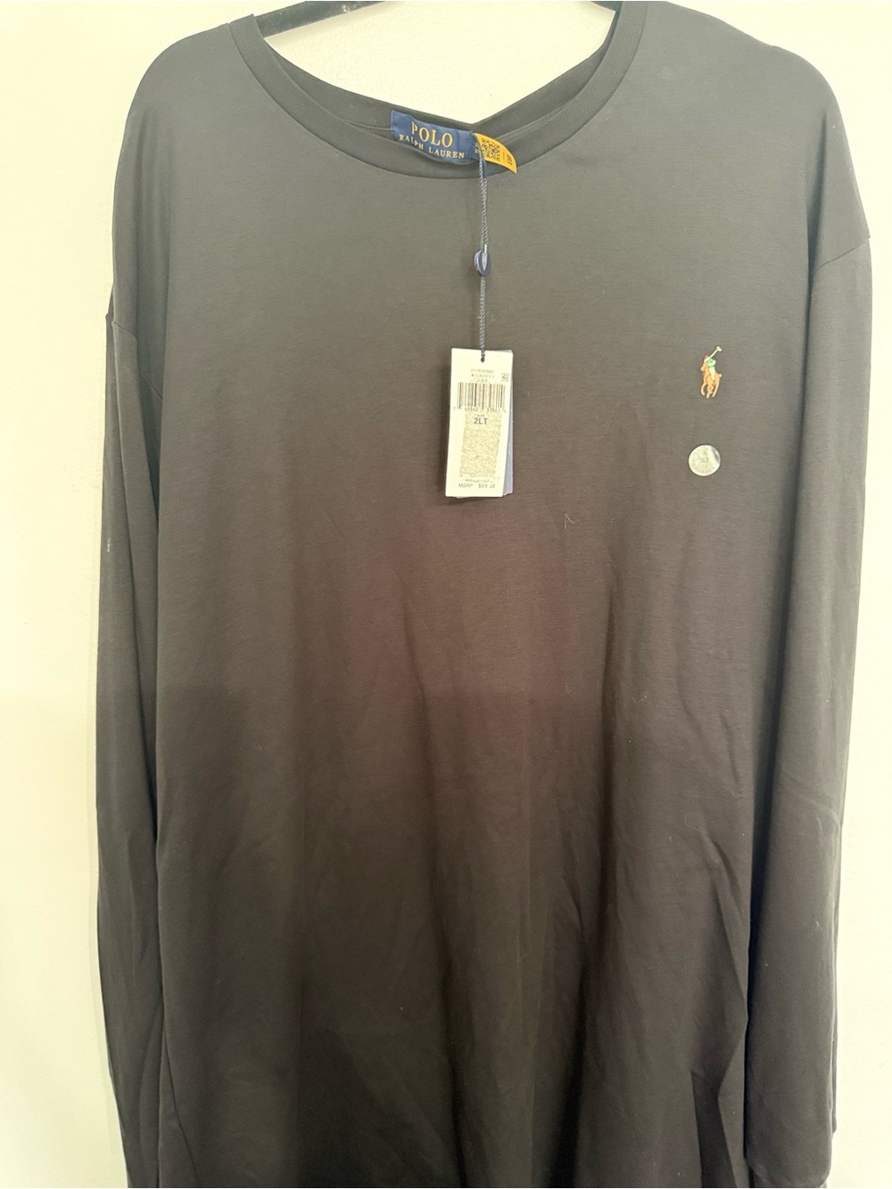 Polo by Ralph Lauren Black Short Sleeve Crewneck Tee with Polo Pony